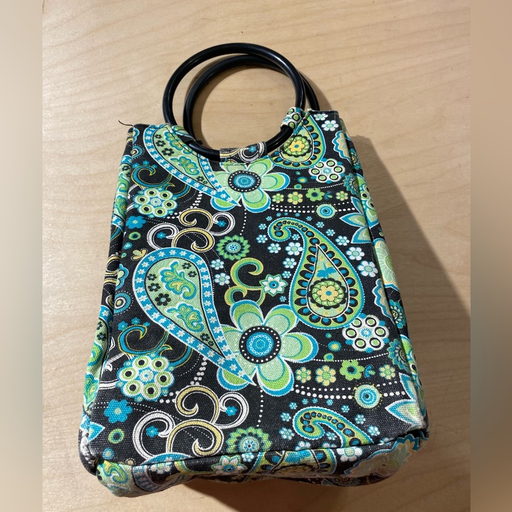 Fit Fresh Paisley Patterned Lunch Bag with Black Handles (LM) - Picture 4 of 12